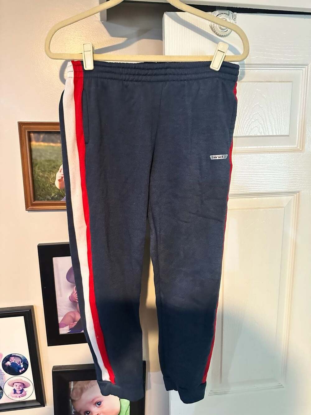 Hind Boys Fleece Jogger Sweatpants with Side Stripe